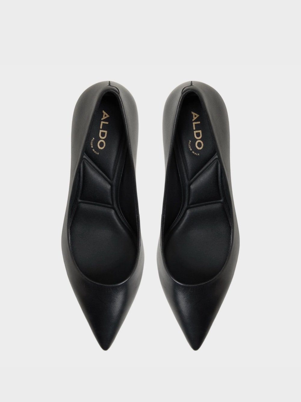 Aldo black leather pumps with a 7cm heel - Size 7